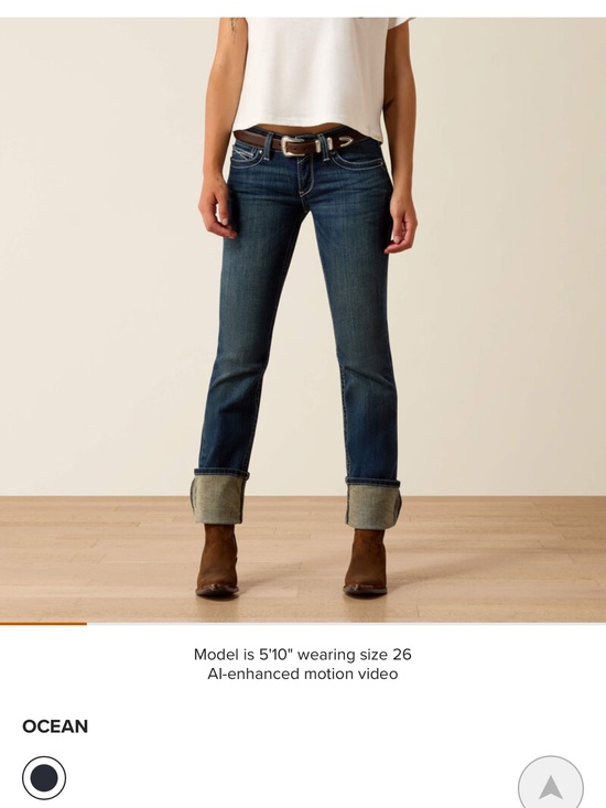 Ariat Denim - Ariat Women’s Stretch Straight Leg Jeans in Ocean Blue